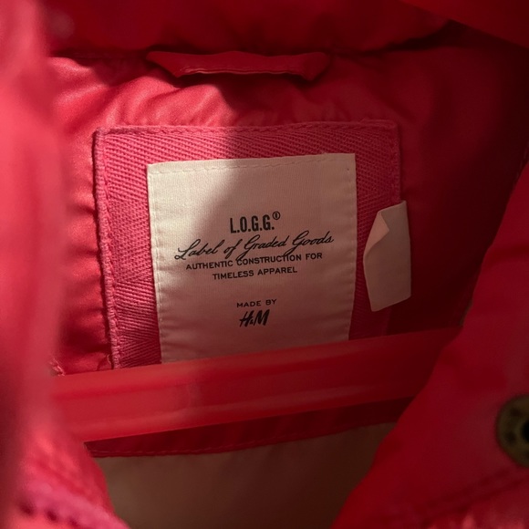 Pink kids puffer vest size - H&M - size 3-4 - Picture 3 of 7